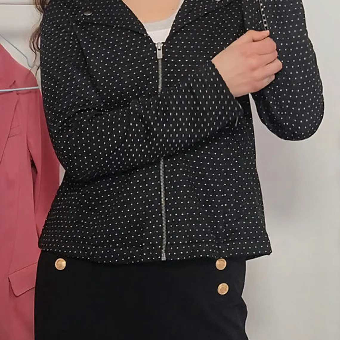 Blazer Negro, Blanco · T-M · AB0950 1