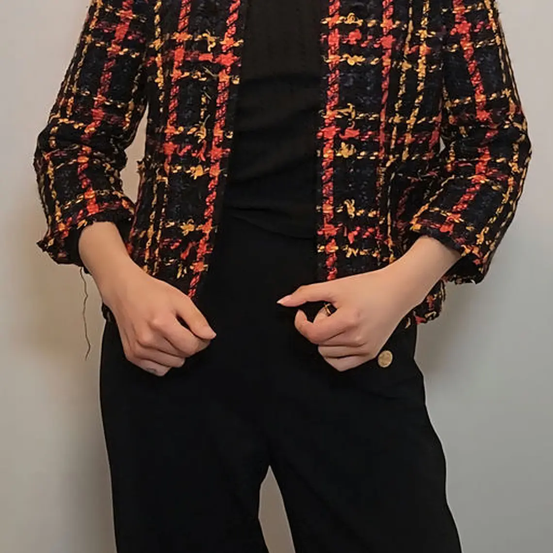 Blazer Negro, Naranjo · T-S · AB0956 1