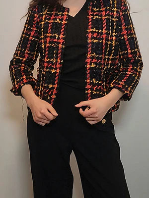 Blazer Negro, Naranjo · T-S · AB0956