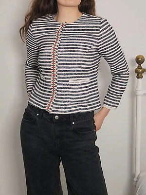 Blazer Blanco, Azul · T-S · AB0965