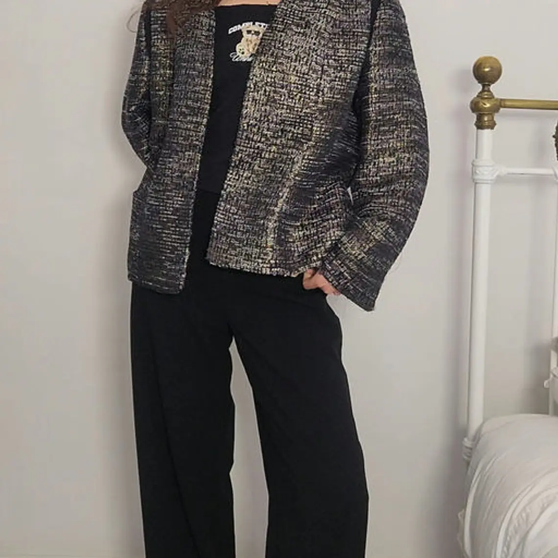 Blazer Negro, Lila · T-2XL · AB0976 1