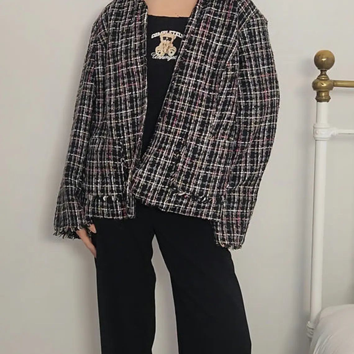 Blazer Negro, Rosado · T-2XL · AB0978 1