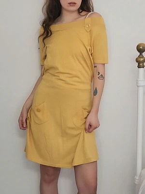 Vestido Amarillo · T-L · AB0998