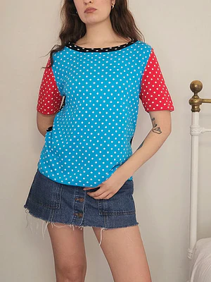 Polera Rojo, Azul · T-M · AB0984