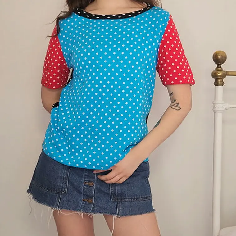 Polera Rojo, Azul · T-M · AB0984 1