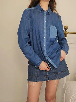 Blusa Azul · T-L · AB0986