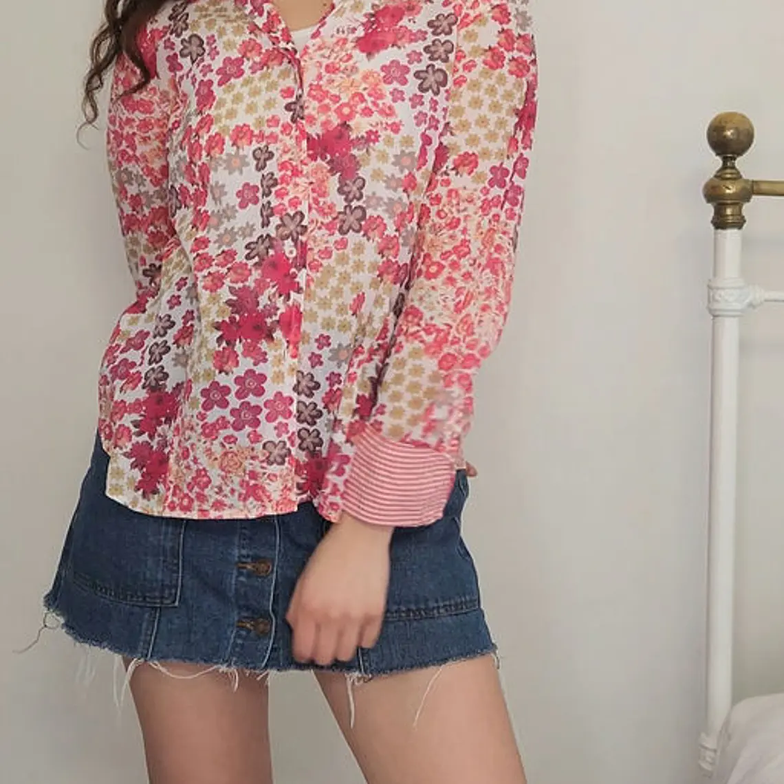 Blusa Blanco, Rosado · T-L · AB0987 1
