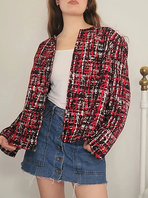Blazer Rojo, Negro · T-XL · AB0992