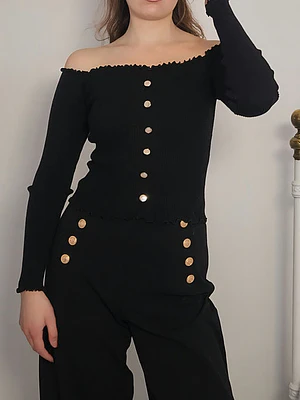 Polera Negro · T-S · AB1056