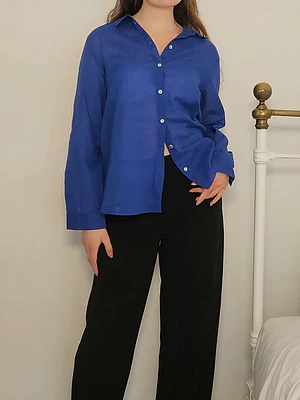 Blusa Azul · T-L · AB1065