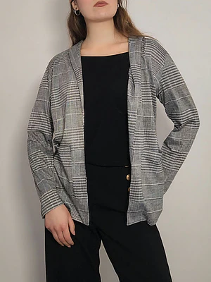 Blazer Gris · T-XL · AB1089