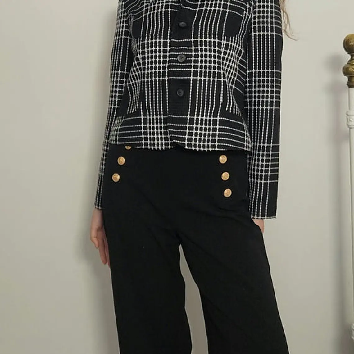 Blazer Negro, Blanco · T-S · AB1091 1