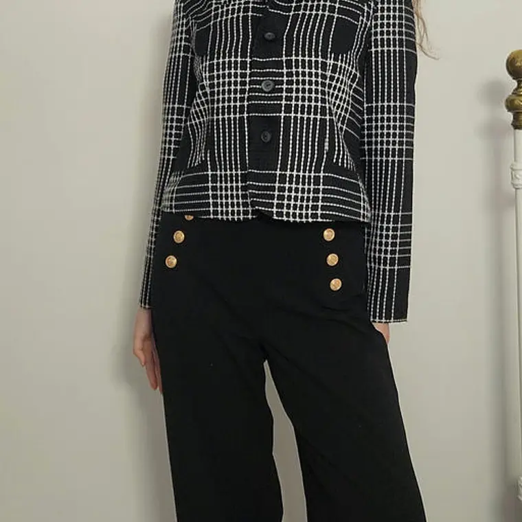 Blazer Negro, Blanco · T-S · AB1091 1