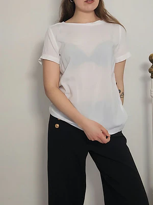 Polera Blanco · T-M · AB1094