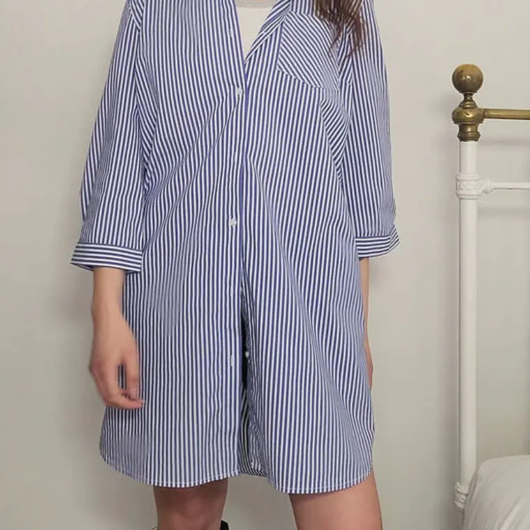 Blusa Azul, Blanco · T-XL · AB1108 1