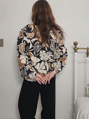 Blusa Negro, Beige · T-2XL · AB1110