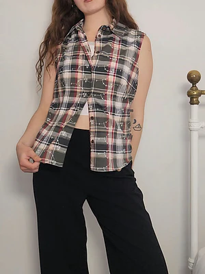 Blusa Verde, Rojo · T-M · AB1111