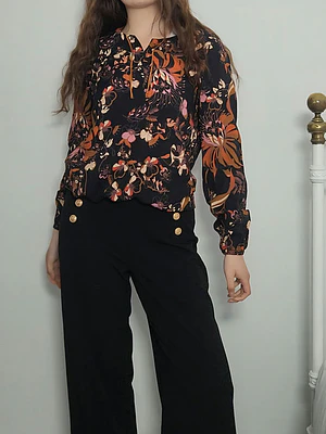 Blusa Negro · T-M · AB1114