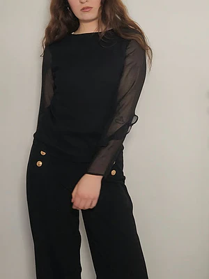 Blusa Negro · T-M · AB1119