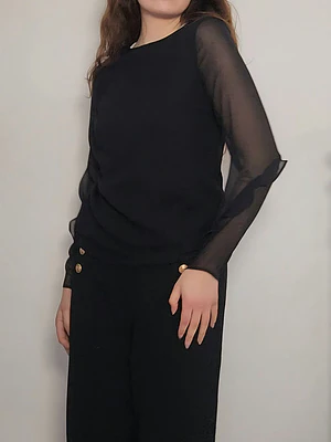 Blusa Negro · T-M · AB1119