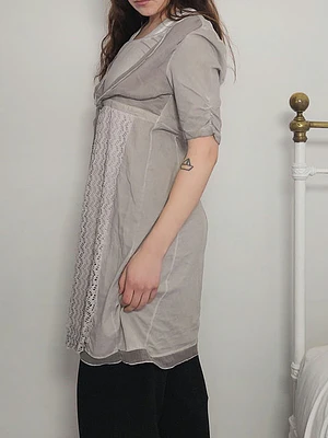 Vestido Gris · T-L · AB1125