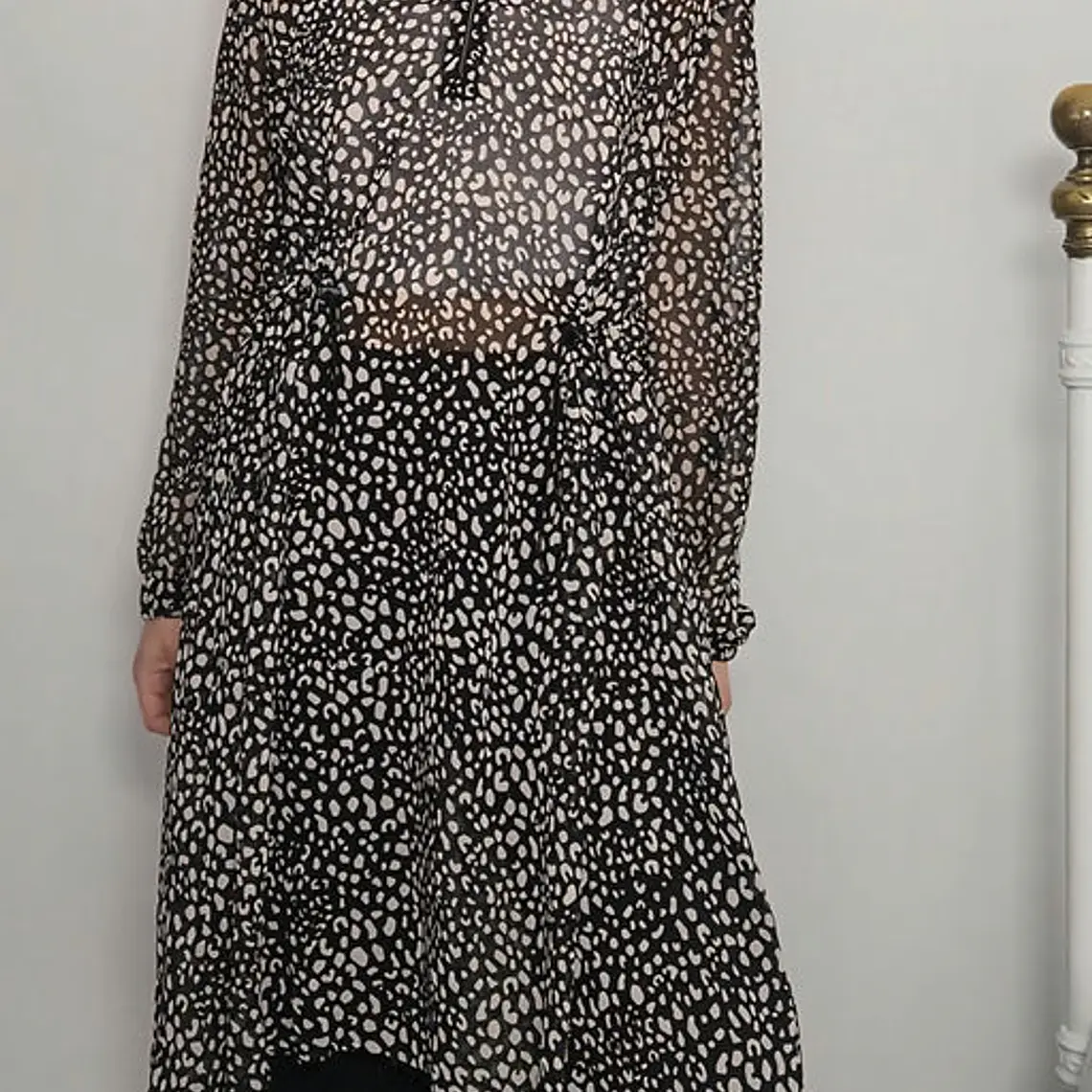 Vestido Negro, Beige · T-XL · AB1126 2