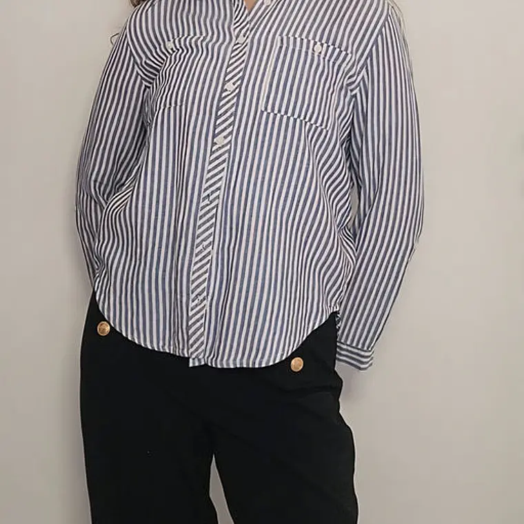 Blusa Azul, Blanco · T-M · AB1130 2