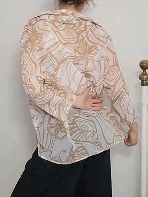 Blusa Café, Beige · T-2XL · AB1153