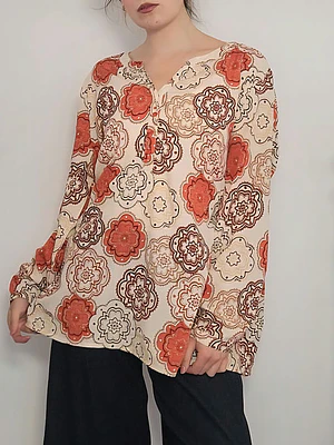 Blusa Terracota, Beige · T-2XL · AB1155