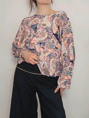 Blusa Beige, Rosado · T-XL · AB1157