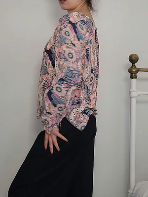 Blusa Beige, Rosado · T-XL · AB1157