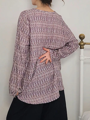Blusa Lila, Gris · T-XL · AB1151