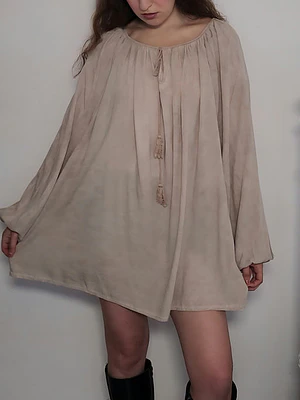 Vestido Beige · T-2XL · AB1162