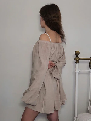 Vestido Beige · T-2XL · AB1162
