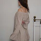 Vestido Beige · T-2XL · AB1162 - Miniatura 2