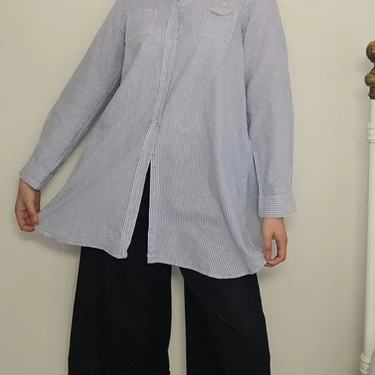 Blusa Azul, Blanco · T-L · AB1180 1
