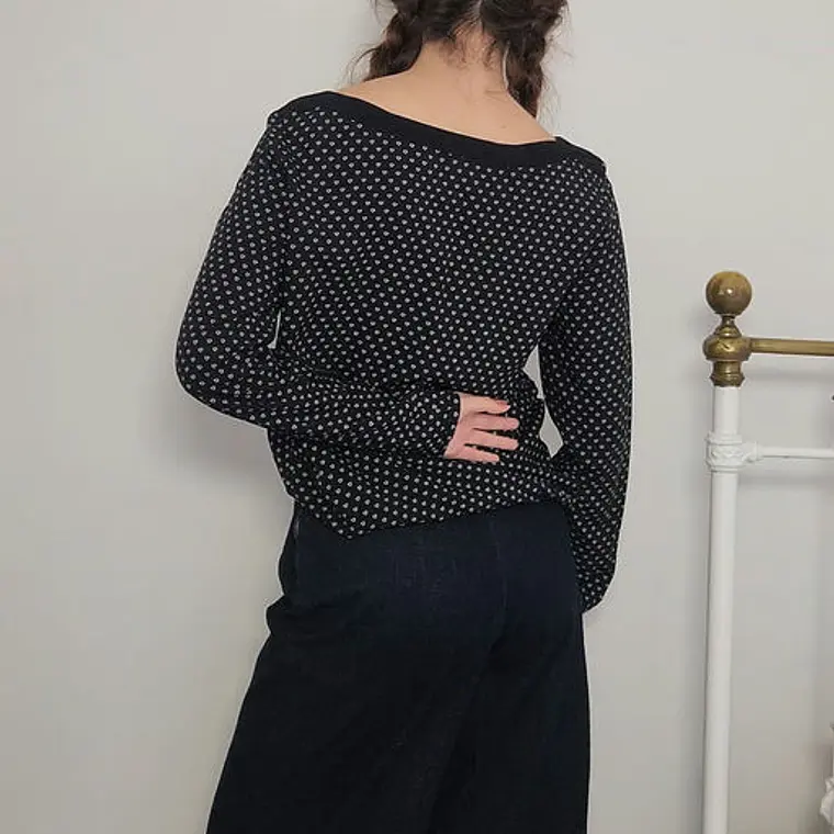 Blusa Negro, Blanco · T-L · AB1181 2
