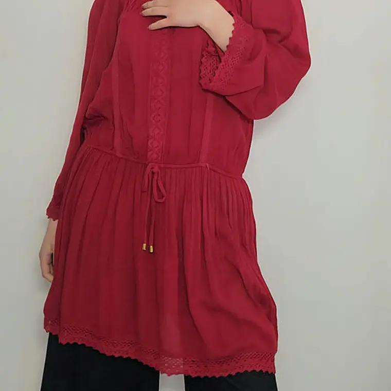 Vestido Burdeo · T-L · AB1194 2