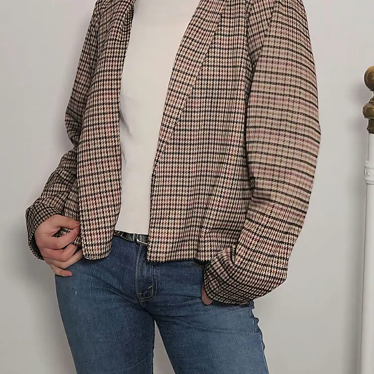 Blazer Beige, Burdeo · T-XL · AB1136 2