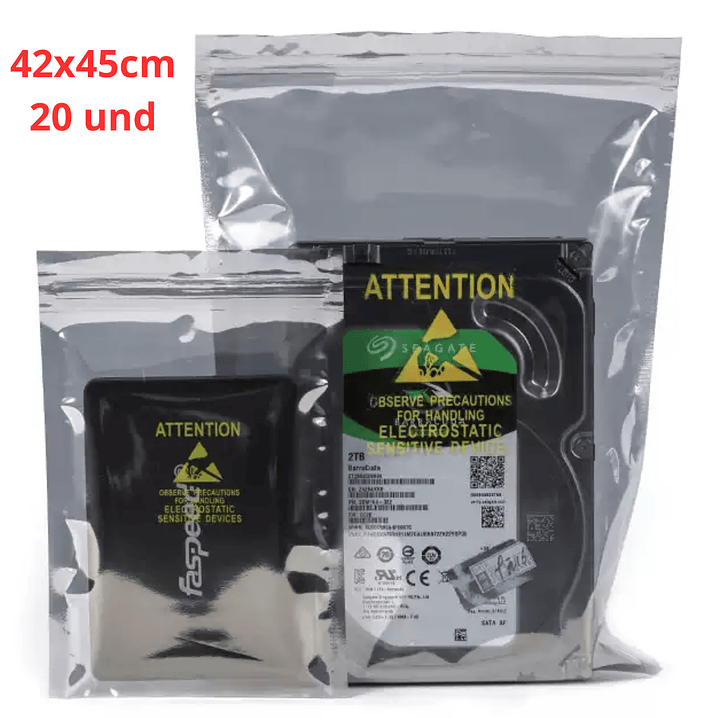 Pack x20 Bolsas Antiestáticas con Cierre Autoadhesivo – Protección ESD para Componentes Electrónicos 7