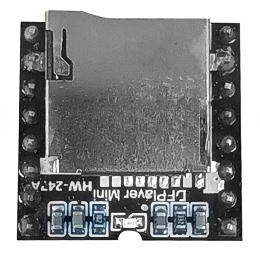 Módulo Mini Reproductor MP3 HW-247 Compatible con Arduino y Control Serial Lector MicroSD, U-Disk y USB 1