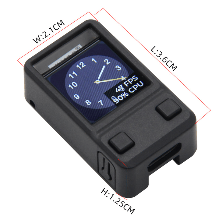 LILYGO T-QT Pro ESP32-S3 con Carcasa – Pantalla IPS 0.85” GC9A01, WiFi + Bluetooth, 4MB Flash y 2MB PSRAM 2