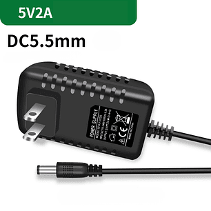 Fuente de Poder 5V 2A DC 5.5mm Adaptador Transformador Estabilizador Cargador