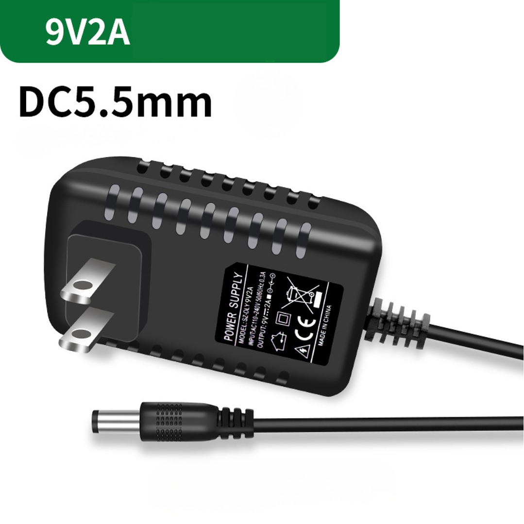 Fuente de Poder 9V 2A DC 5.5mm Adaptador Cargador Transformador 1