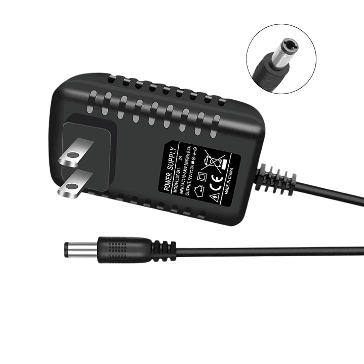 Fuente de Poder 12V 2A DC 5.5mm – Cargador Adaptador Estabilizador 4