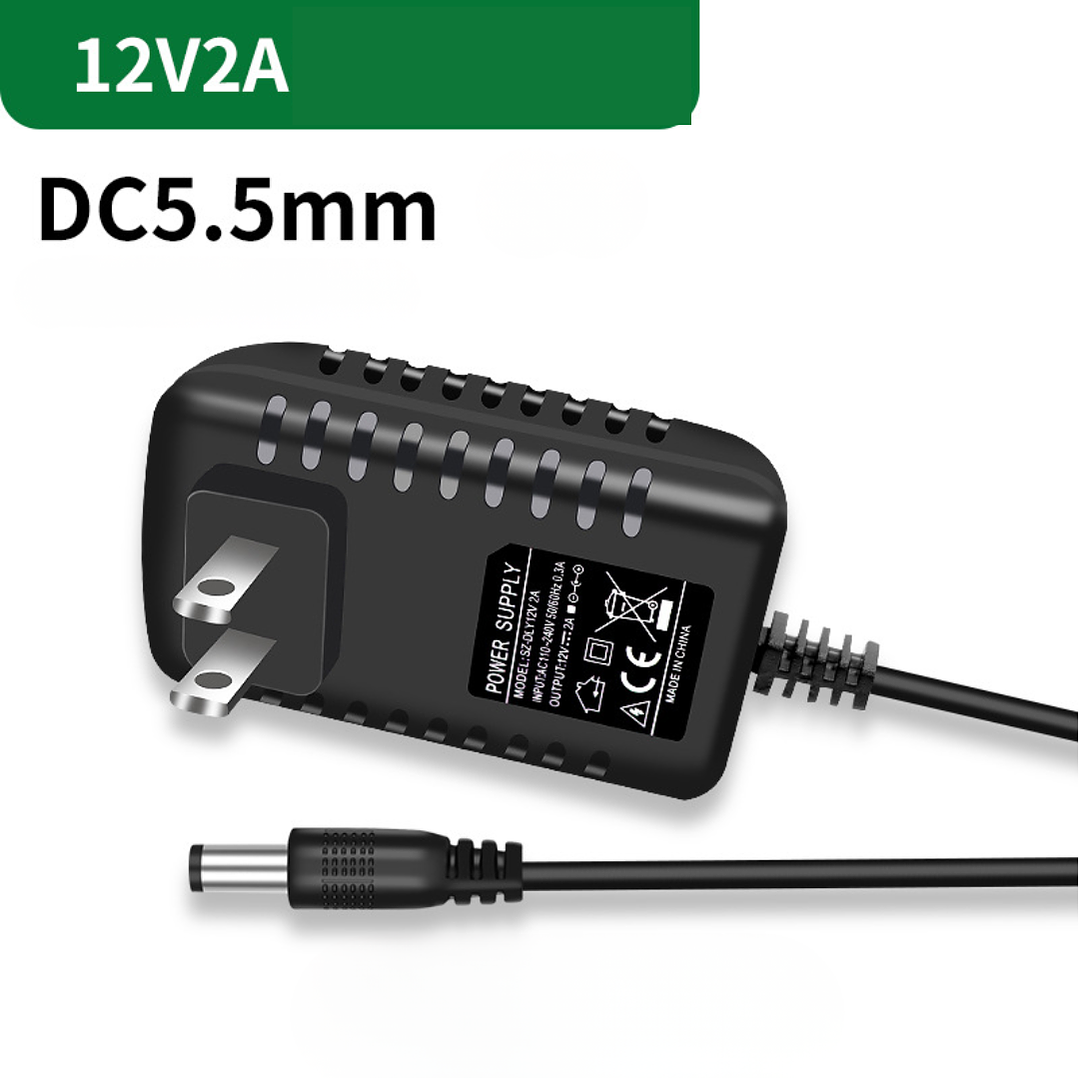 Fuente de Poder 12V 2A DC 5.5mm – Cargador Adaptador Estabilizador 1