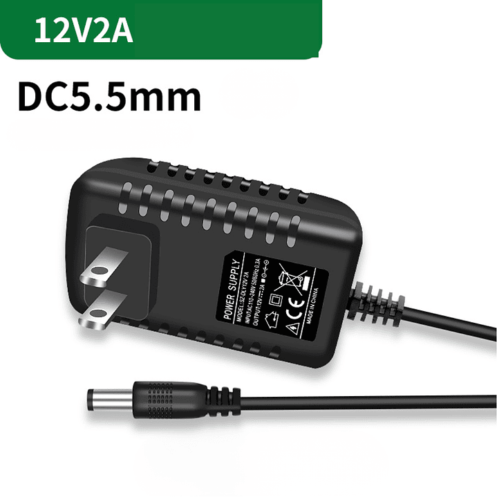 Fuente de Poder 12V 2A DC 5.5mm – Cargador Adaptador Estabilizador 1