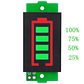 Indicador de Batería Litio 1S a 8S LED Verde 3–34V Medidor Nivel de Carga Li-ion - Miniatura 2
