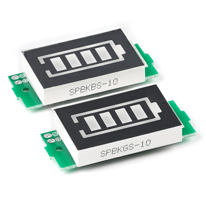 Indicador de Batería Litio 1S a 8S LED Azul 3–34V Medidor de Carga Li-ion 5