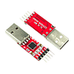 USB a TTL CP2102 Placa Roja con Cable Convertidor Serial UART 3.3V 5V - Miniatura 1